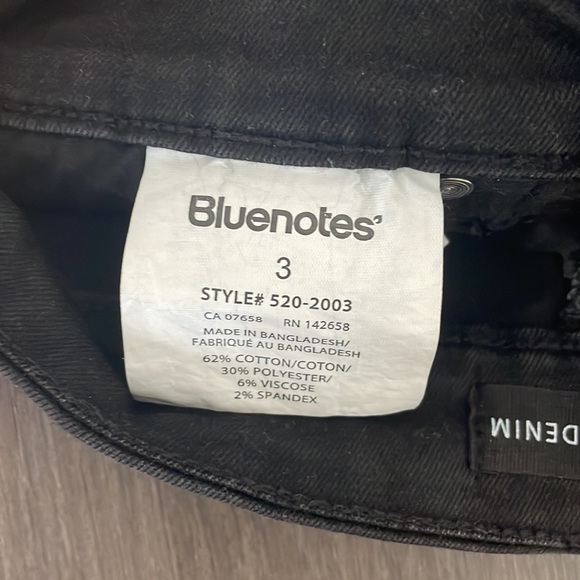 Bluenotes Charcoal High-waisted Stretchy Denim Shorts - Picture 4 of 4